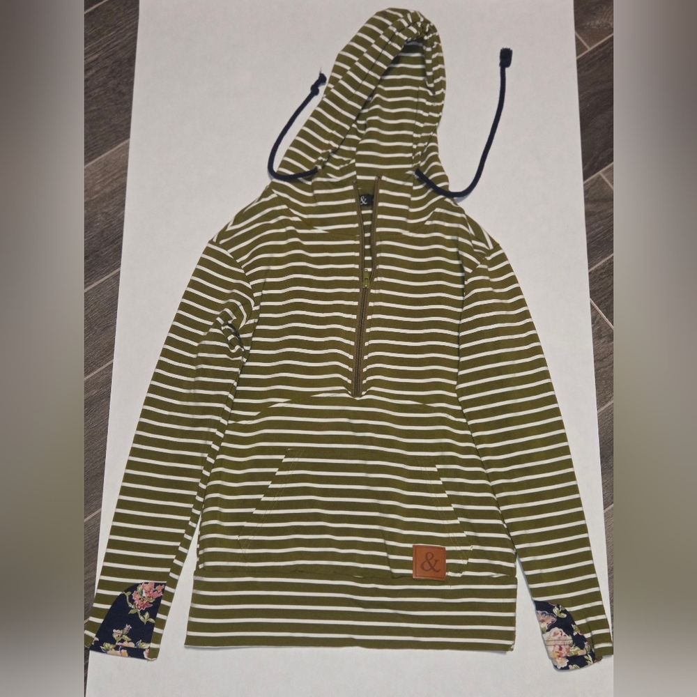 Ampersand Ave. Stripped Hoodie